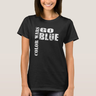 Farbkriege: Blaues Team für Lager T-Shirt