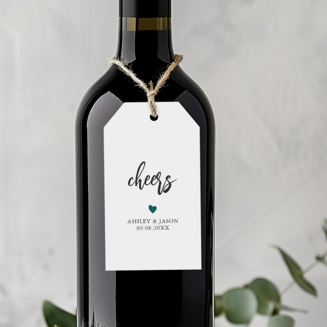 Farbkronen, Hochzeitswein oder Champagner Geschenkanhänger (Von Creator hochgeladen)