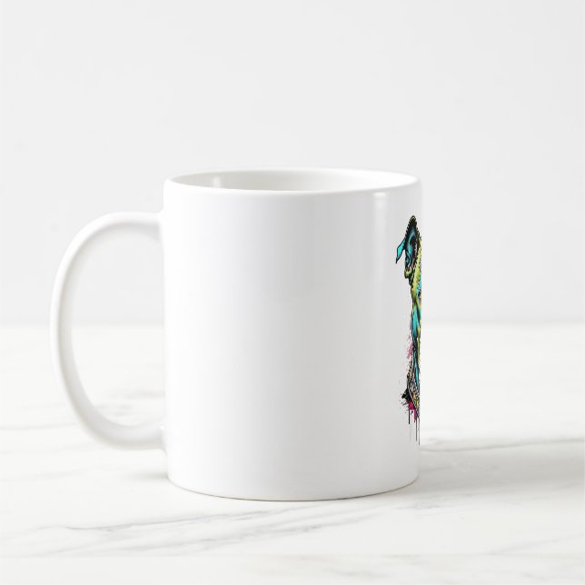 Farbkruste Kaffeetasse (Links)
