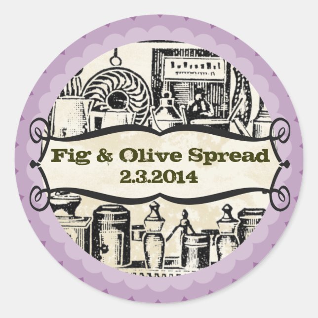 Farbküchenpaneelenmarke Runder Aufkleber (Vorderseite)