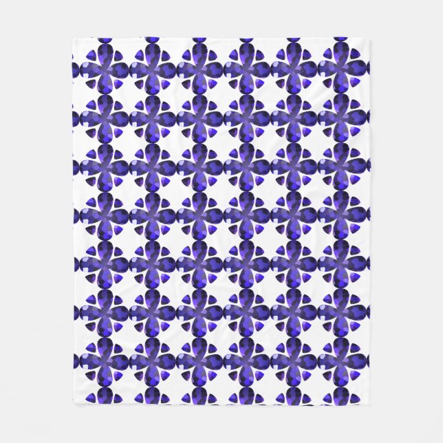 Farbkunst, blau fleecedecke (Vorderseite)