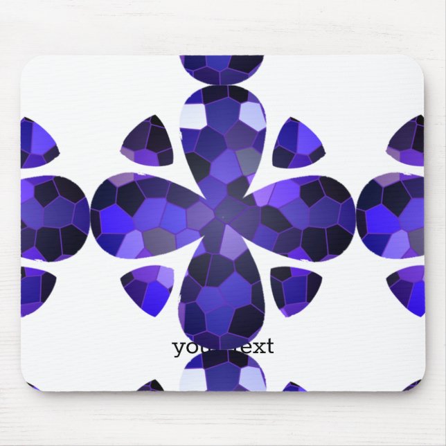 Farbkunst, blau mousepad (Vorne)