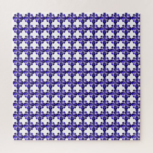 Farbkunst, blau puzzle (Vertikal)
