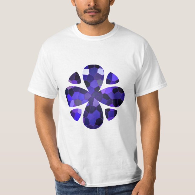 Farbkunst, blau T-Shirt (Vorderseite)