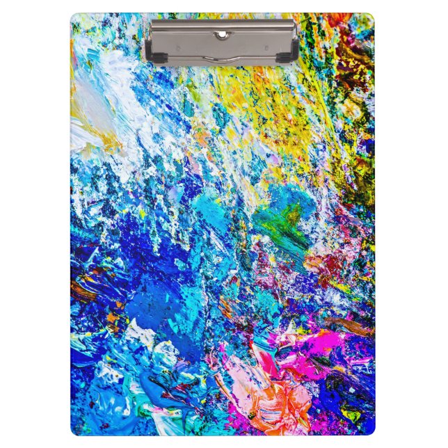 Farbkunst Klemmbrett (Vorderseite)