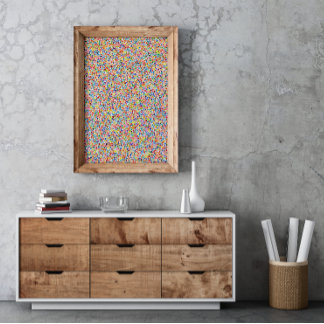 Farbkunst-Künstlerin drucken für Punktspegel Poster