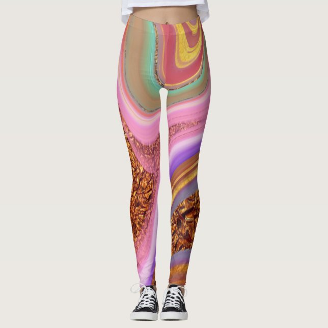 Farbkunst Leggings (Vorderseite)