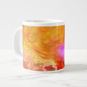 Farbkunst nahtloser Hintergrund gelb, orange Jumbo-Tasse