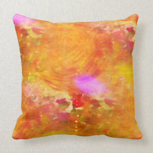 Farbkunst nahtloser Hintergrund gelb, orange Kissen