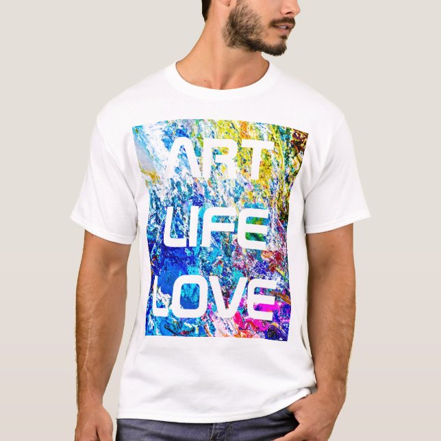 Farbkunst T-Shirt (Vorderseite)