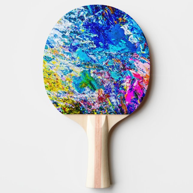 Farbkunst Tischtennis Schläger (Rückseite)