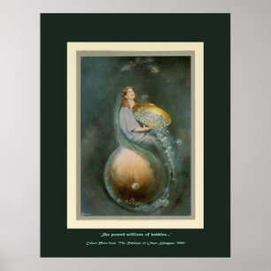 Farbkunstplatte aus dem Rubaiyat von Omar Khayam Poster