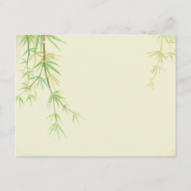 Farblackierte Aquarellkarte mit Wild-Stilisation Postkarte (Vorderseite)