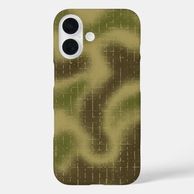 Farblackierte Tactical Camouflage Muster grün Case-Mate iPhone Hülle (Rückseite)