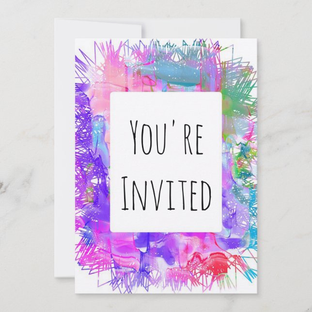 Farbladen Einladung (Vorderseite)