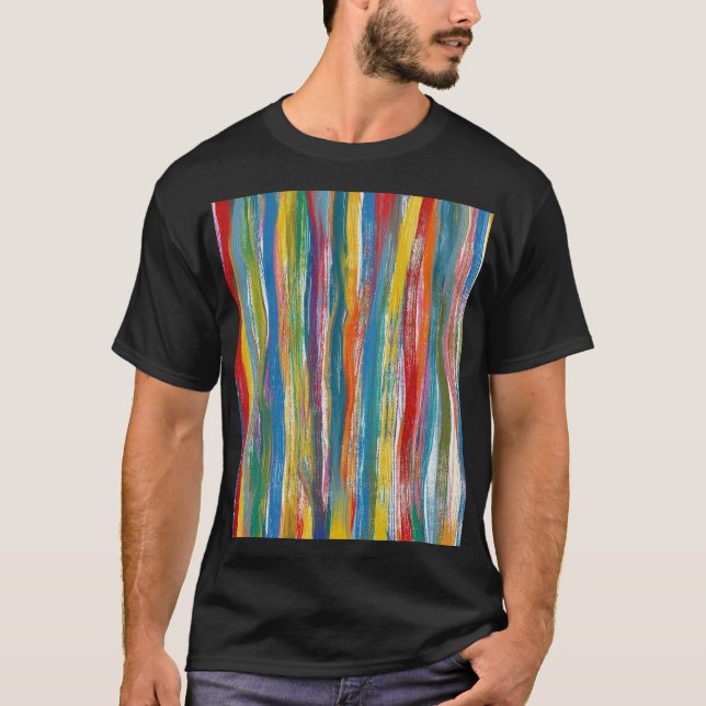 Farblich Abstrakt: Digitale Ölgemälde T-Shirt (Vorderseite)