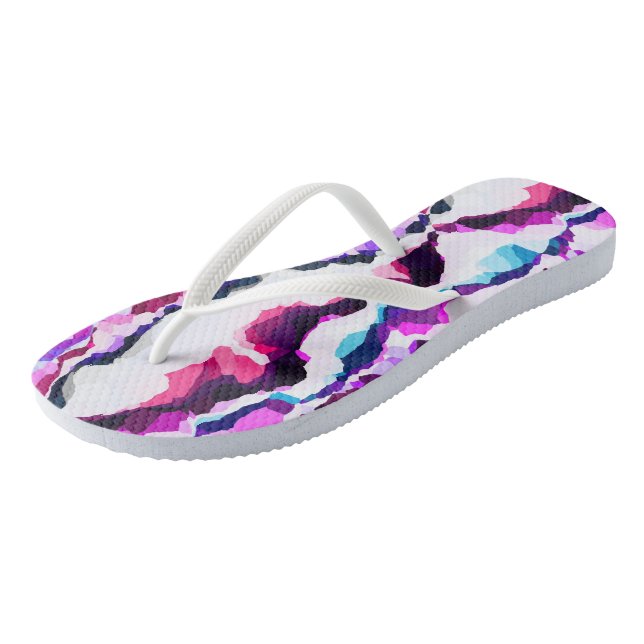 Farblich Abstrakt Flip Flops (Schrägansicht)
