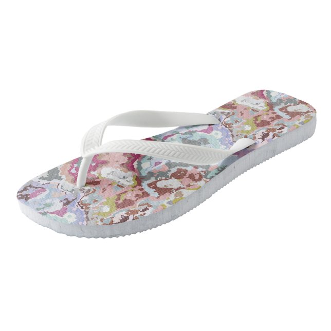 Farblich Abstrakt Flip Flops (Schrägansicht)