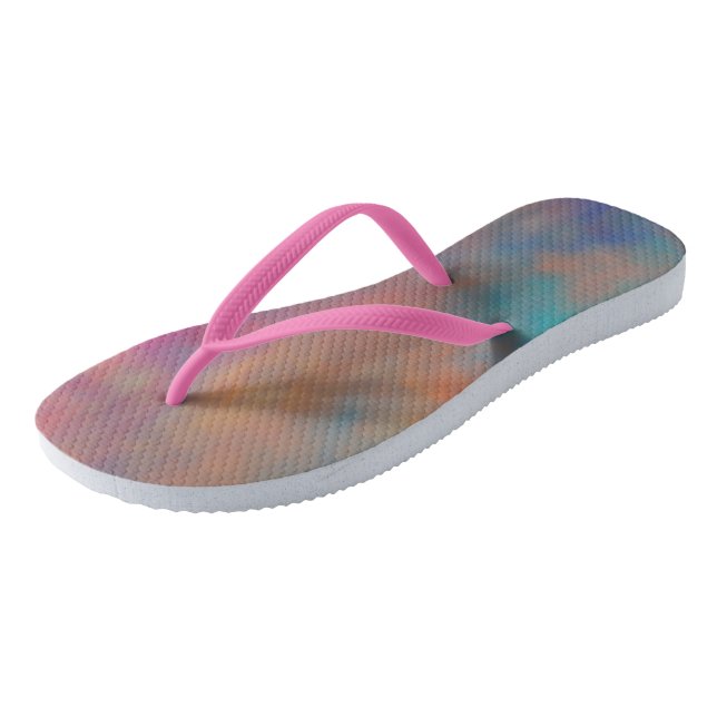 Farblich Abstrakt Flip Flops (Schrägansicht)