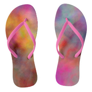 Farblich Abstrakt Flip Flops