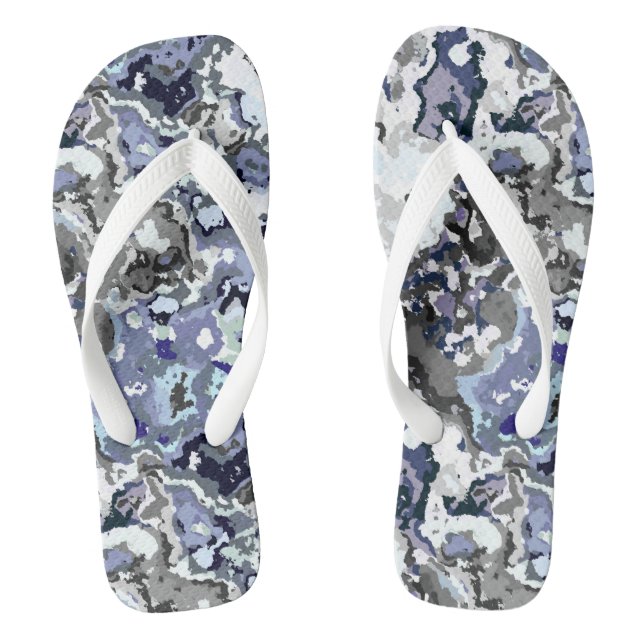 Farblich Abstrakt Flip Flops (Fußbett)