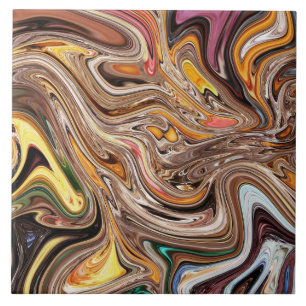 Farblich Abstrakt im Fluid Style Fliese
