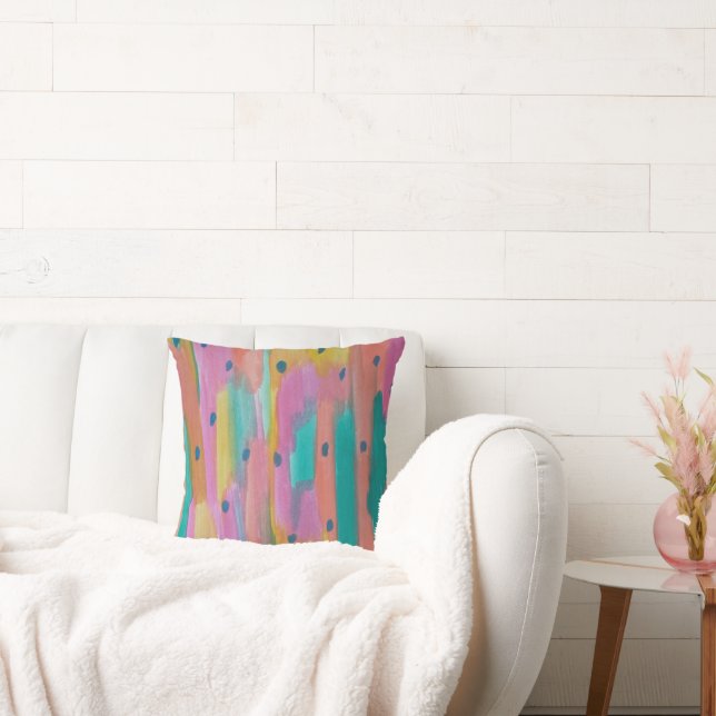 Farblich Abstrakt Kissen (Liege)