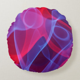 Farblich Abstrakt Rundes Kissen