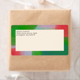 Farblich Abstrakte Art Monogram Rot und Grün