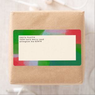 Farblich Abstrakte Art Monogram Rot und Grün