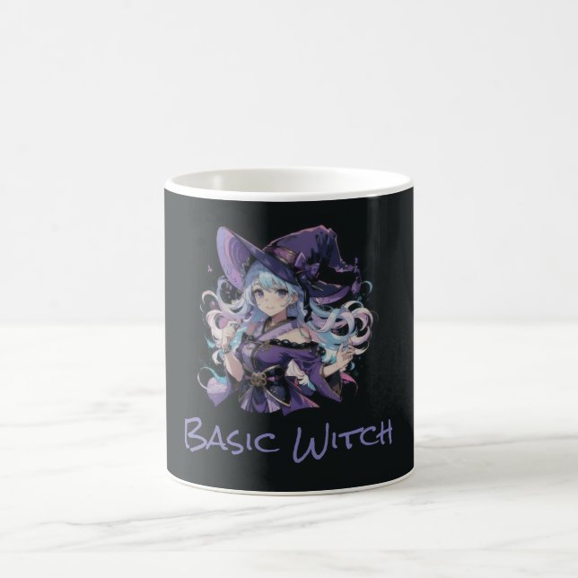 Farblich/Anime/Hexe/Halloween Kaffeetasse (Mittel)