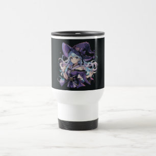 Farblich/Anime/Hexe/Halloween Reisebecher