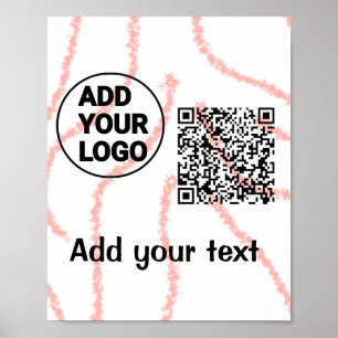 Farblich einfach hinzufügen Ihren Logo-Namen Text  Poster