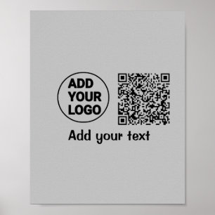 Farblich einfach hinzufügen Ihren Logo-Namen Text  Poster