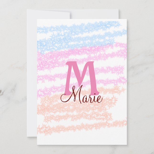 Farblich einfach, um Ihr Textbild hinzuzufügen Einladung (Vorderseite)