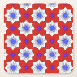 Farblich, geometrisch, cool, modern, trendig rechteckiger pappuntersetzer