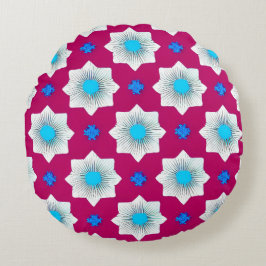 Farblich, geometrisch, cool, modern, trendig rundes kissen