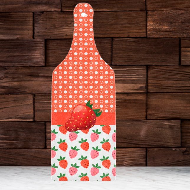 Farblich Juicy Strawberry Paddle Schneidebrett (Von Creator hochgeladen)
