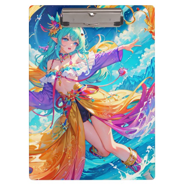 Farblich/lebhaft/Cartoon Klemmbrett (Vorderseite)