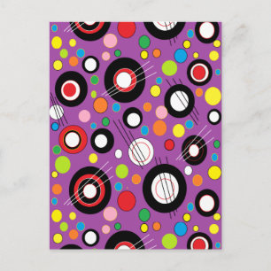 Farblich Lila Postkarte