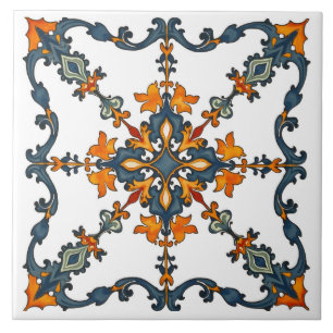 Farblich, mediterran, mosaik, marokkanisch, fliese