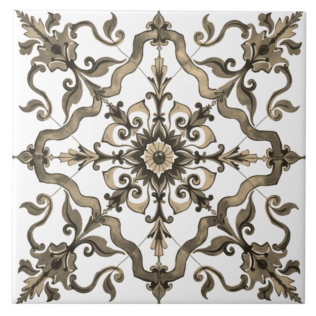 Farblich, mediterran, mosaik, neutral, grün fliese (Vorderseite)