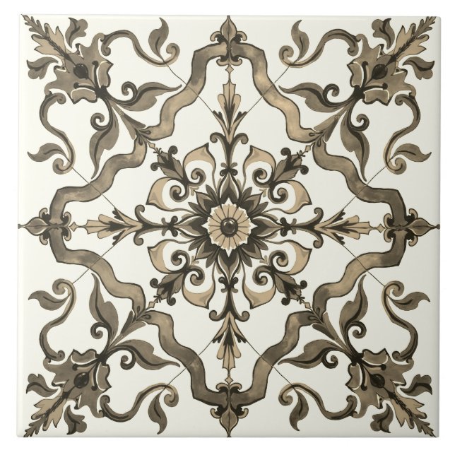 Farblich, mediterran, mosaik, neutral, grün fliese (Vorderseite)