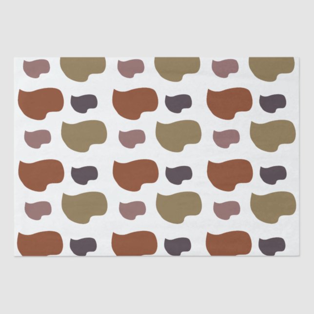 Farblich modern Abstrakt Seidenpapier (Vorderseite)