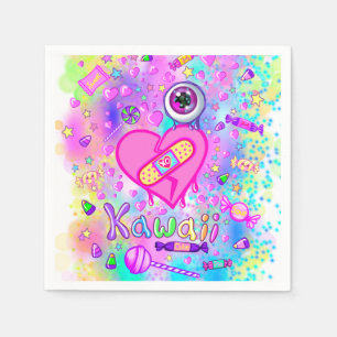 Farblich Niedlich I Liebe Kawaii Party Paper Napki Serviette