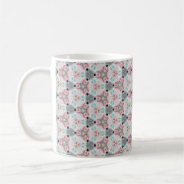 Farblich, ruhig, Retro-rosa Muster Kaffeemaschine  Kaffeetasse
