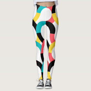 Farblich, trendig, fröhlich, lustig, modern geomet leggings
