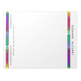 Farblich verklebtes Glas Notizblock