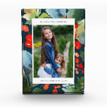 farblich | Vertikale Marine | Urlaub Fotoblock<br><div class="desc">Mit diesem farbenprächtigen,  modernen Foto-Block mit Aquarellbeeren und Blätter über einem marineblauen Hintergrund können Sie Ihr vertikales Foto stilvoll darstellen.</div>