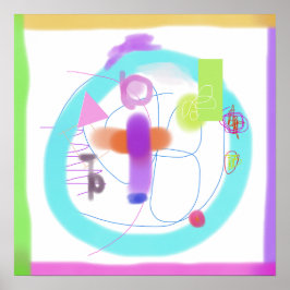 Farbliche Abstrakte Zusammensetzung Poster